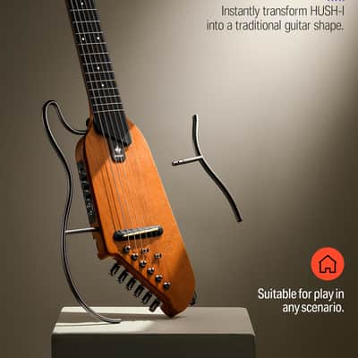 Donner HUSH-I Guitar For Travel - Portable Headless Acoustic-Electric Guitar image 3