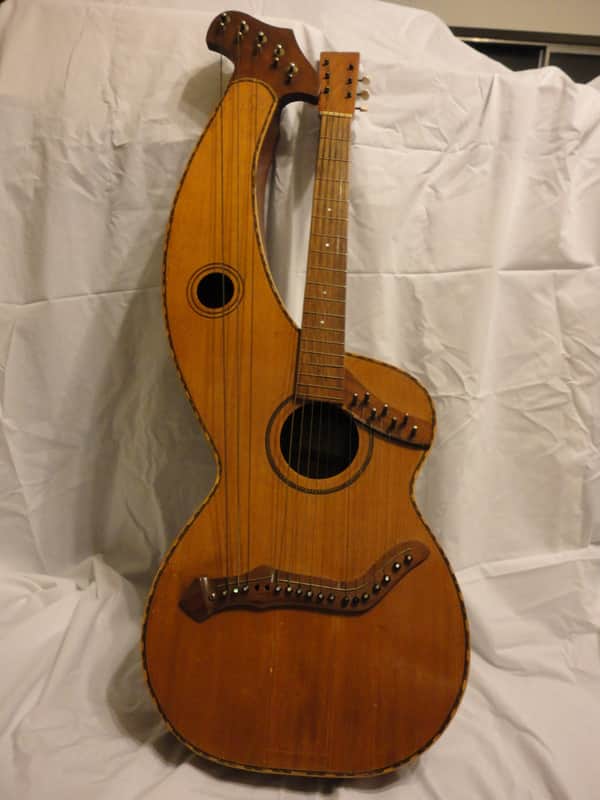 Knutsen Symphony 18 String Harp Guitar 1902 Natural image 1
