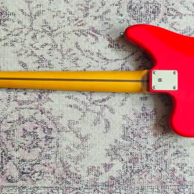 Fender Jaguar Bass Guitar. Crafted In Japan 2006 Red image 11