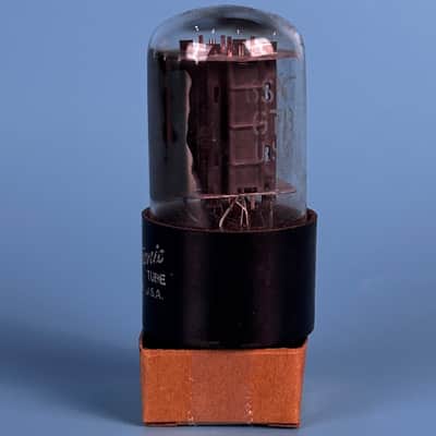 1961  General Electric 6SN7GT Vintage Grey Plated vacuum tube! Tests Good! T586 image 2