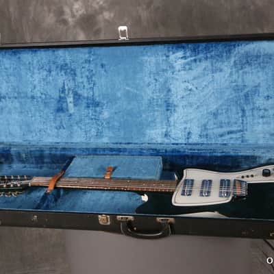 original 1967 Danelectro SLIMLINE DANE B3N 12-string DARK GREEN!!! image 25