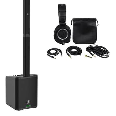 Mackie SRM-Flex 1300 Watt Line Array DJ Speaker PA System w/Sub+M50X Headphones image 1