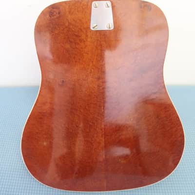 Vintage 1960s Eko Folk Ranger 6 Acoustic Guitar Well Made Very Good Shape Early Desirable Version Low Playable Action image 11