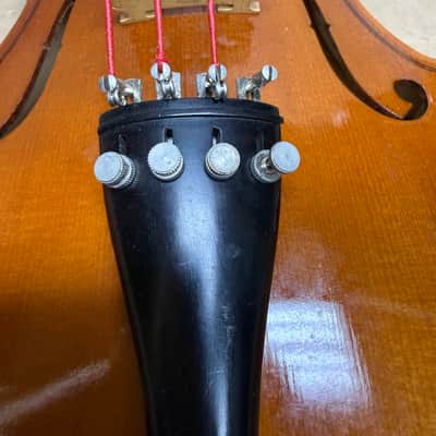 Josef Lorenz Luby (Schönbach) Czechoslovakia 4/4 Size Violin Outfit w/ Bow – Used, Good Condition image 16