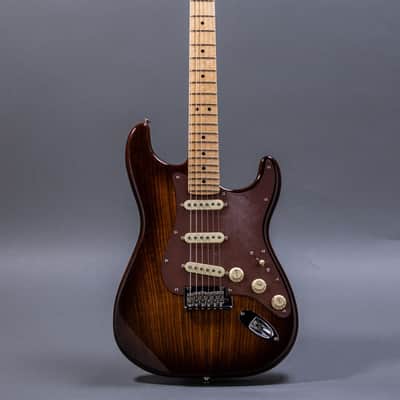 Fender Limited Edition Shedua Top Stratocaster 2017, Natural image 3