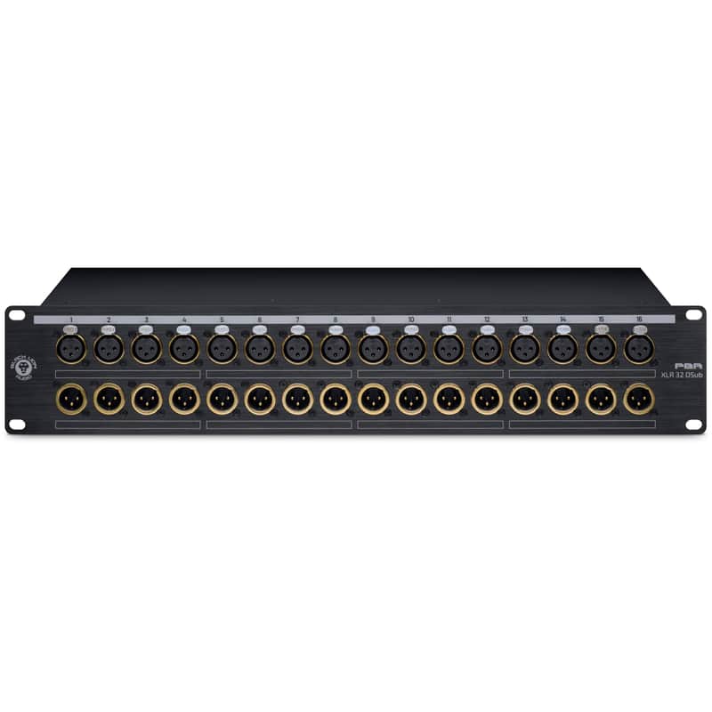 Black Lion Audio PBR XLR 32 DSub 32-Point XLR-to-DB25 Patchbay image 1