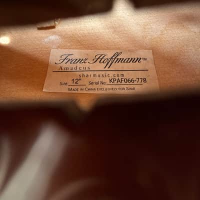Franz Hoffman Amadeus 12" Viola Outfit w/ Bow, Case & Shoulder Rest – Used image 2