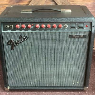 Fender Super 60 2-Channel 60-Watt 1x12" Guitar Combo 1988 - 1992 - Black image 1