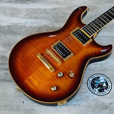Cort MMP-2 Masterpiece Custom Shop Double Cutaway (Flame Brown Sunburst) image 1