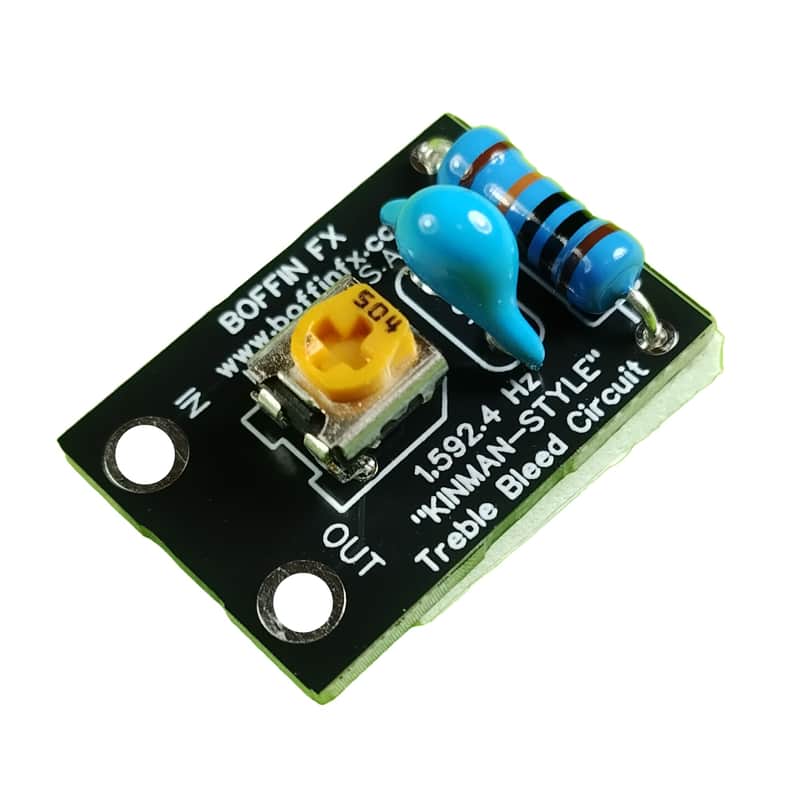Boffin FX Kinman Adjustable Treble Bleed (1,592 Hz Black) - For PRS & High-Output Humbuckers image 1