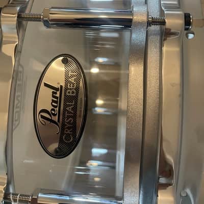 Pearl CRB1450S/C733 Crystal Beat 14x5" Snare Drum Frost Acrylic image 6