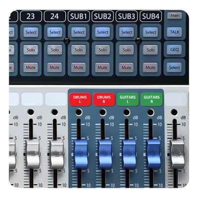 Magnetic Labels for Midas M32 mixers image 2