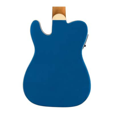 Used Fender Fullerton Tele Uke - Lake Placid Blue w/ Walnut FB image 7