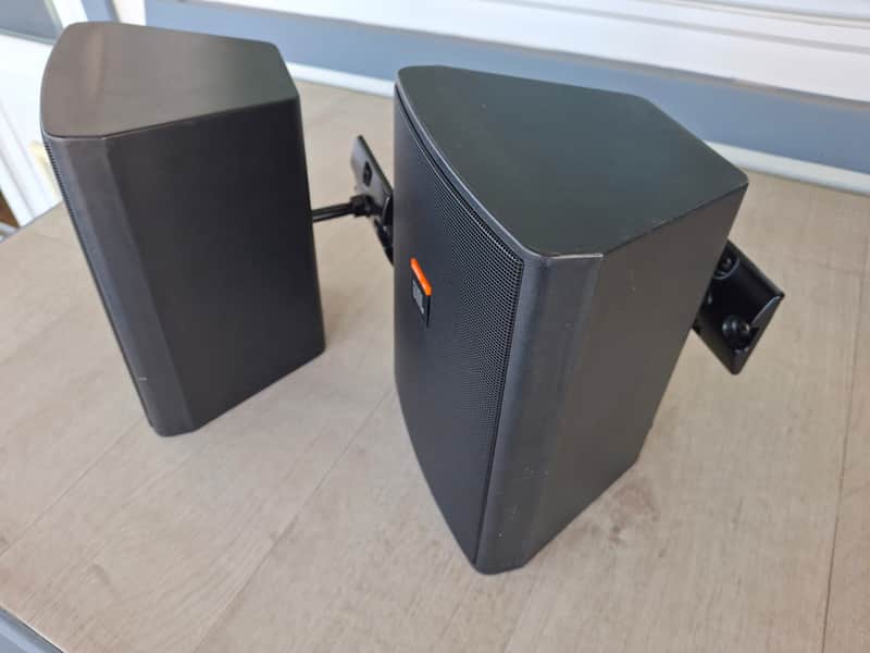 JBL 25T Indoor Outdoor Compact Speaker Pair 2000s - Black image 1
