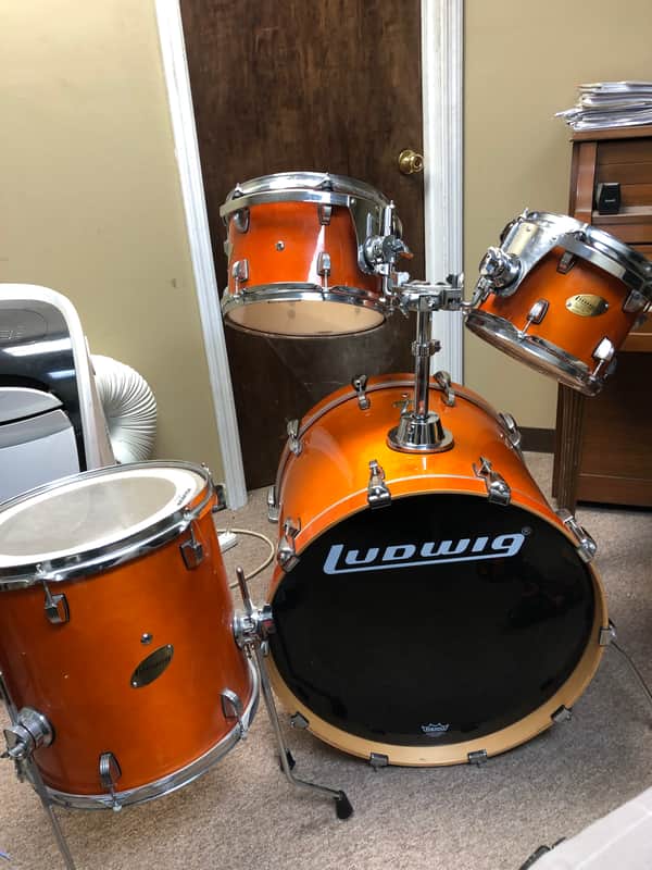 Ludwig ACCENT 5 Piece Shell Pack - Amber Gloss image 1