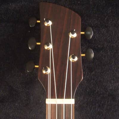 Handcrafted 5 String Baritone Ukulele, Curly Hawaiian Koa, Maple Leaf Inlay, Soft-bag, Bruce Wei UKB19-2009 image 9