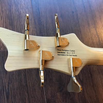 Dean Jeff Berlin Signature European Custom Natural Amber and Ebony Bartolini image 9