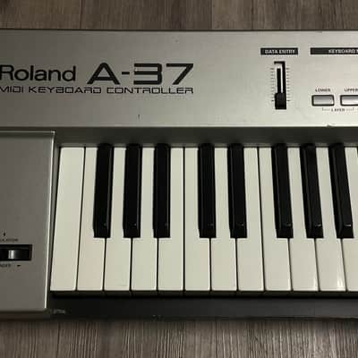 Roland A-37 76 Key MIDI Controller Silver Great Board WORKING Clean image 4