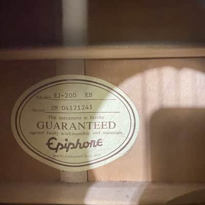 Epiphone EJ200 Super Jumbo 1993 - 2012 - Ebony image 9