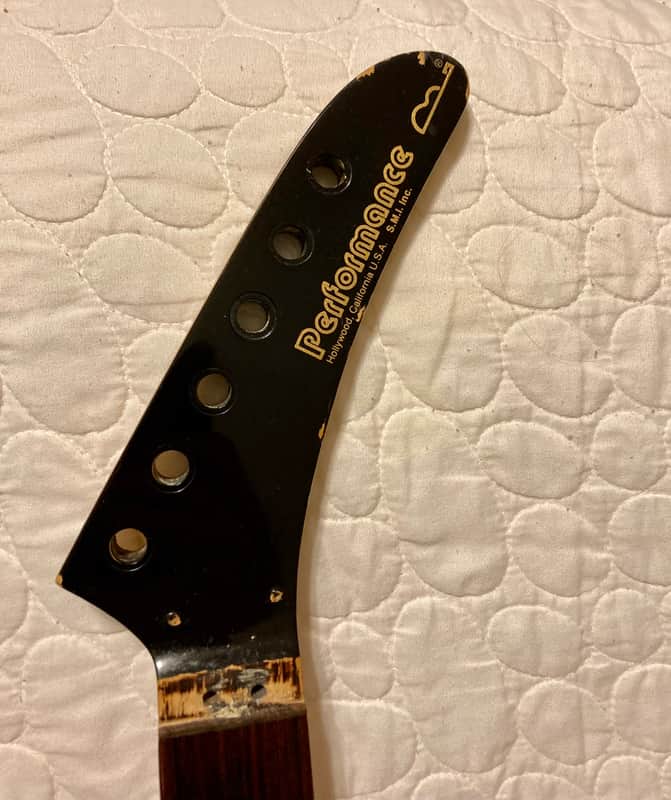 Performance Banana headstock Maple neck 1990 Black head image 1