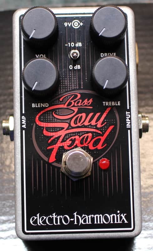 Electro-Harmonix Bass Soul Food Transparent Overdrive Bass Guitar Effects Pedal image 1