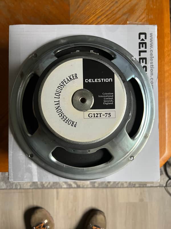 Celestion T3760 G12T-75 12" 75-Watt 16 Ohm Replacement Speaker 2010s - Silver image 1