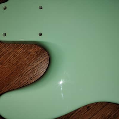 Warmoth Roasted Alder Telecaster Body Nitro Finished Surf Green image 14