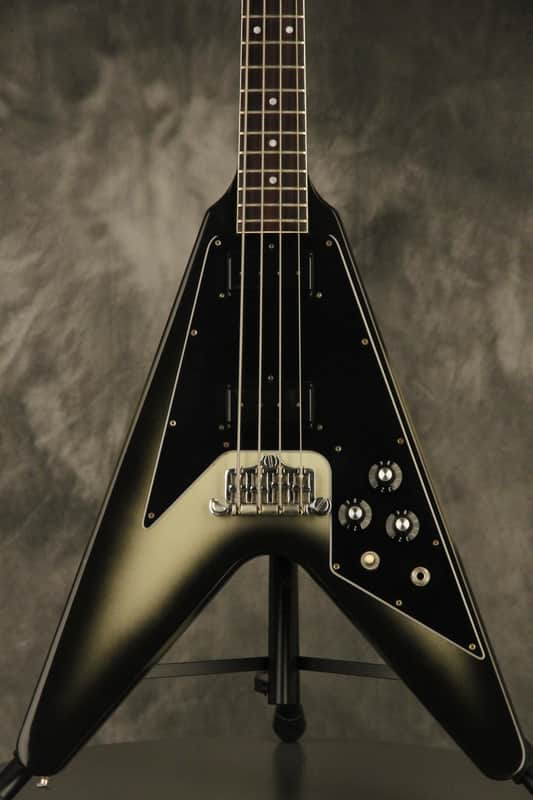 all original 1981 Gibson Flying V Bass SILVERBURST!!! image 1