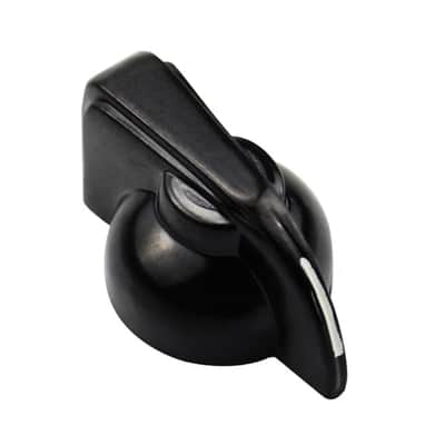 Chicken Head Knobs for Guitar Knobs Amps 6mm – Black - 1x Knob