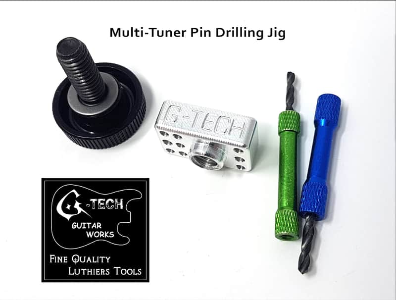 G-Tech Guitar Works Tuner Drilling Jig - Single/Two Pin - Fender Schaller Squier - Locking image 1