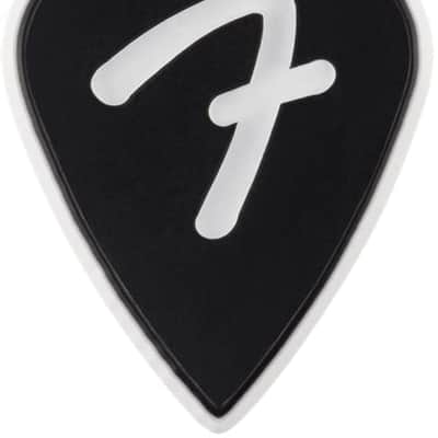 Genuine Fender F-Grip 3-Ply Guitar Picks - 351 Shape - Black - 3 PACK image 1