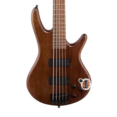 Ibanez GSR205 Electric Bass, 5-String - Walnut Flat image 1