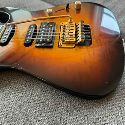 Jackson USA Dinky DK1 HSS Quilted Maple Top Tobacco Sunburst Finish 1997 OHSC image 8