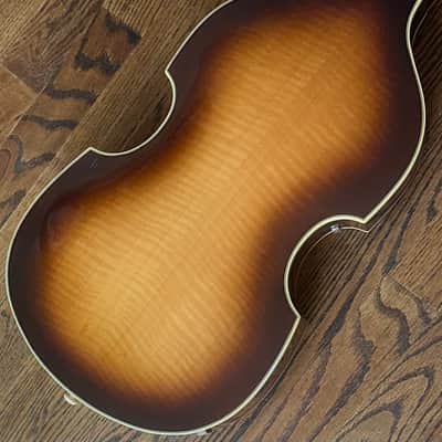 1975 Hofner 500/1 Violin Bass LEFTY - Sunburst (Beatle Bass) w/ OHSC image 13