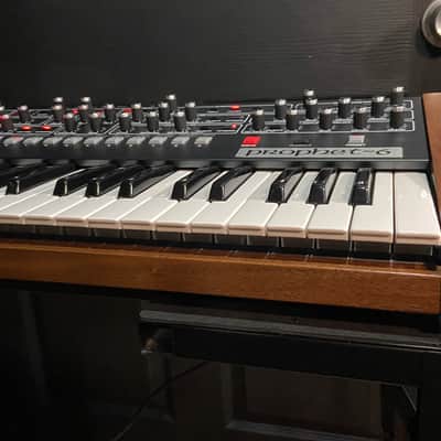 Sequential Prophet-6 49-Key 6-Voice Polyphonic Synthesizer 2018 - 2020 - Black with Wood Sides image 8