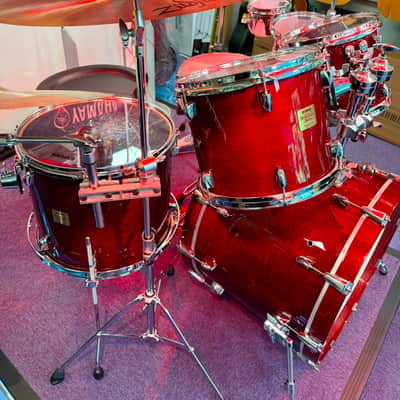 Yamaha Yamaha Birch Custom Absolute Drum Kit Wine Red - Wine Red imagen 5