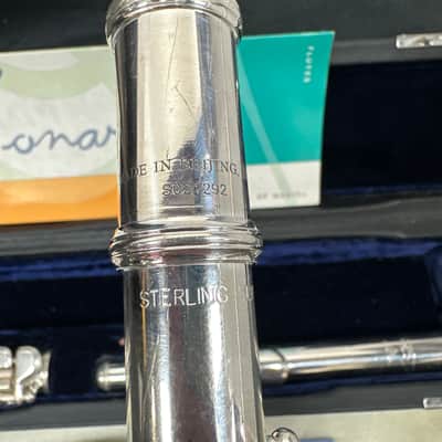 Sonare Open Hole Sterling Silver Flute with low B foot  SFABOF image 3