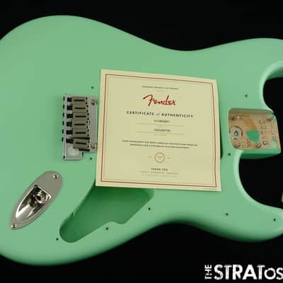 USA Fender Jeff Beck Strat BODY w/ HARDWARE, Part Surf Green image 2