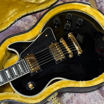 Epiphone IGC Inspired by Gibson Les Paul Custom Ebony New Unplayed Auth Dlr 8lb10oz #705 image 9
