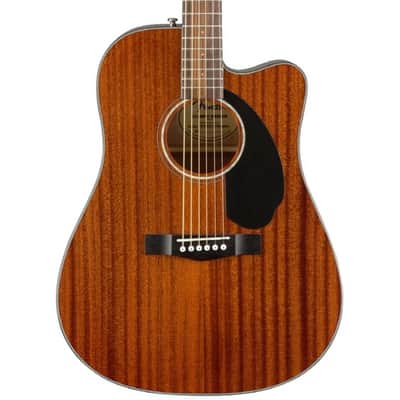 Fender CD60SCE Dreadnought Electro Acoustic Guitar - Mahogany image 1