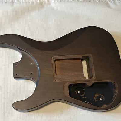 2020 Jackson JS24 DKAM JS Series Black Stain Mahogany Semi Loaded Guitar Body 2 Post Tremolo image 15