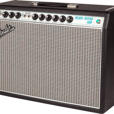 Fender 68 Custom Deluxe Reverb, 22 Watts all Tube Two Channel Guitar Combo Amplifier, W/ Reverb & Vibrato image 3