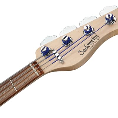 Sadowsky MetroLine 22-Fret Will Lee Bass, Red Alder Body, 4 String, Almond Sunburst Transparent Satin image 7
