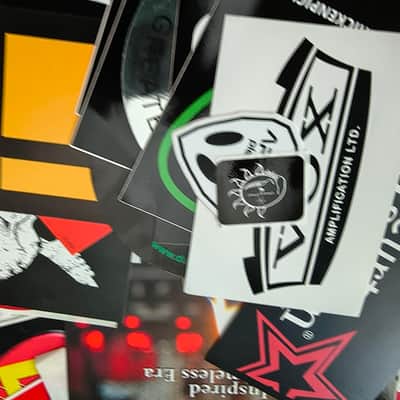 Massive Guitar Sticker Lot! Ernie Ball, GHS, Elixir, Kyser, Dunlop & more! Plus free mystery guitar picks! image 2
