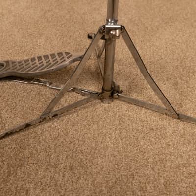Vintage Duplex Flat Base Button Feet Hi Hat Stand image 5