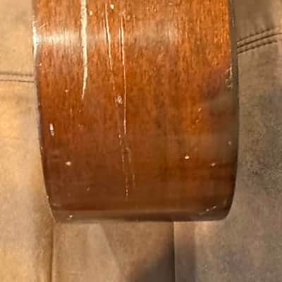 *On Sale*1929 Martin 6-string parlor guitar. Similar to a 1 or 2-18, Early conversion to 6 string guitar. 14 fret, X braced, 1.3/4 nut, rosewood bridge. Sweet Mahogany, body and neck, a very nice spruce top. *Play now and pay Later Offer* image 8