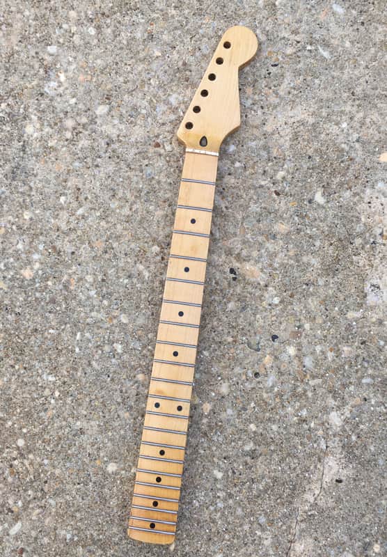 Vintage Style WD licensed Fender Stratocaster Neck Strat Maple Amber Old Relic image 1