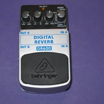 very near A+ (rarely used) Behringer DR600 Digital Reverb (Stereo), DR-600 + box, paperwork, battery, and strings image 2