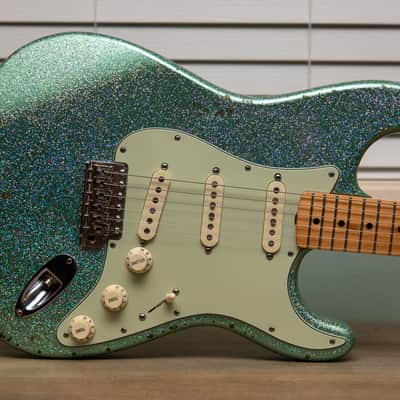 Fender - RLR Partscaster Stratocaster -  Aged Irish Mist Halo-Flake Sparkle  - Robert Cray Pickups image 2