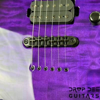 ESP USA M-I NTB NT Electric Guitar w/ Case - Dark Purple Sunburst image 7